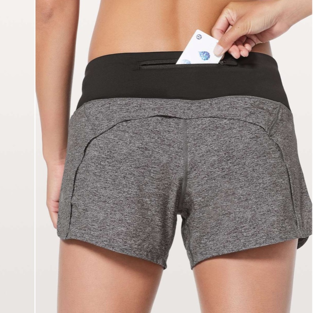 Lululemon 🔥 Run Times Short II 
Heather Lux Multi Black / Black size 2